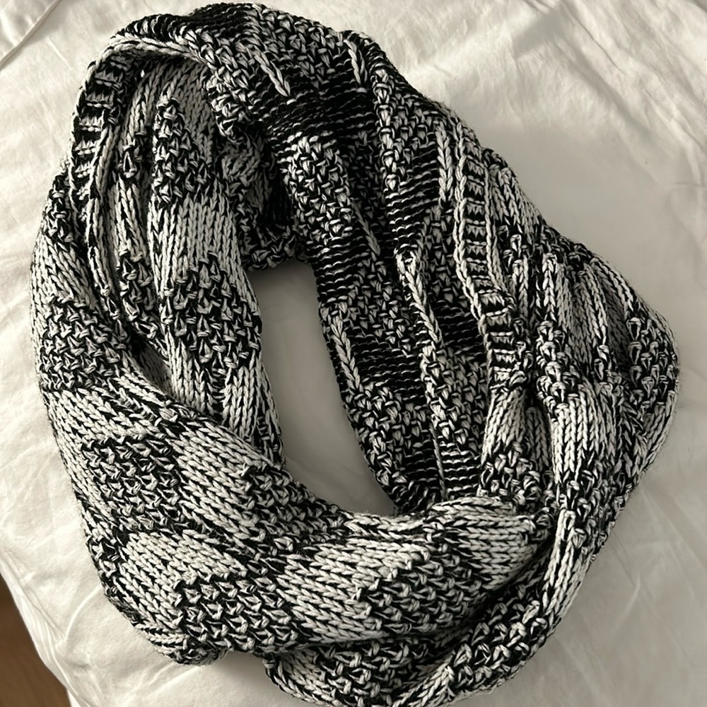 Knit Reversible Infinity Scarf